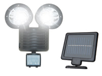 22 LED Twin Head Solar Security Light — with separate solar panel - SPV Lights