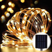100 Warm White LED Solar Micro String Lights - SPV Lights