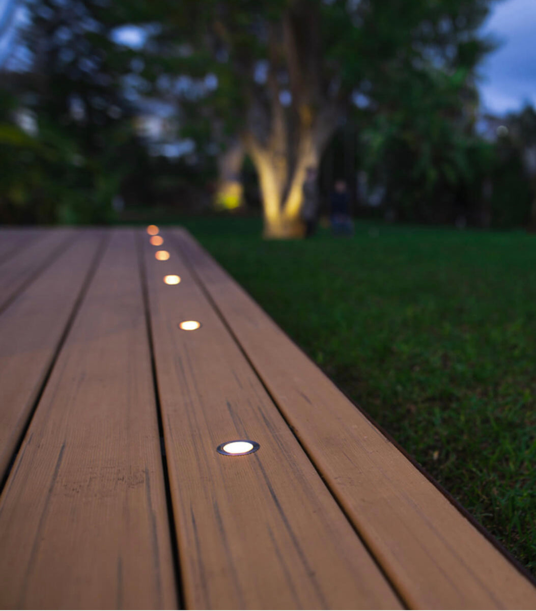 Deck Complete With Solar Lights Best Decking Lights For Decks,