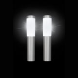Contemporary Stainless Steel Solar Garden Stake Lights (Set of 2) - SPV Lights