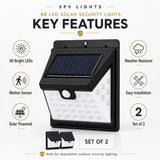 40 LED Solar Security Lights (Set of 2)