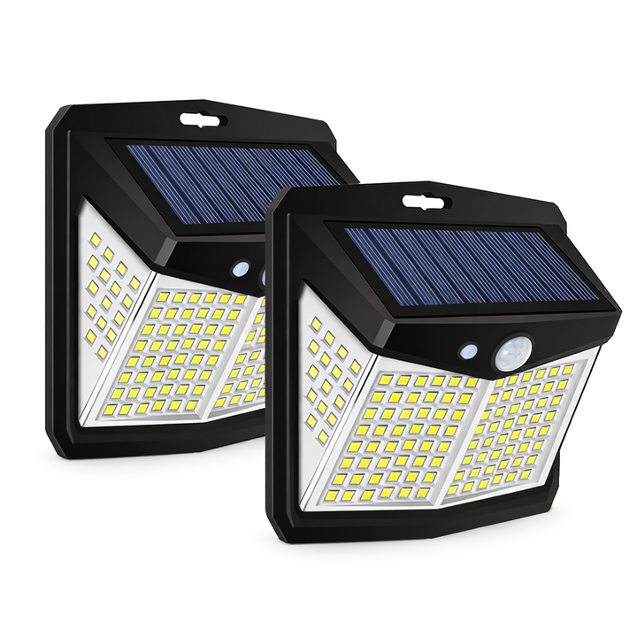 128 LED Solar Security Lights (Set of 2)