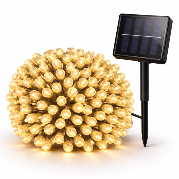 100 Warm White LED Solar Fairy Lights