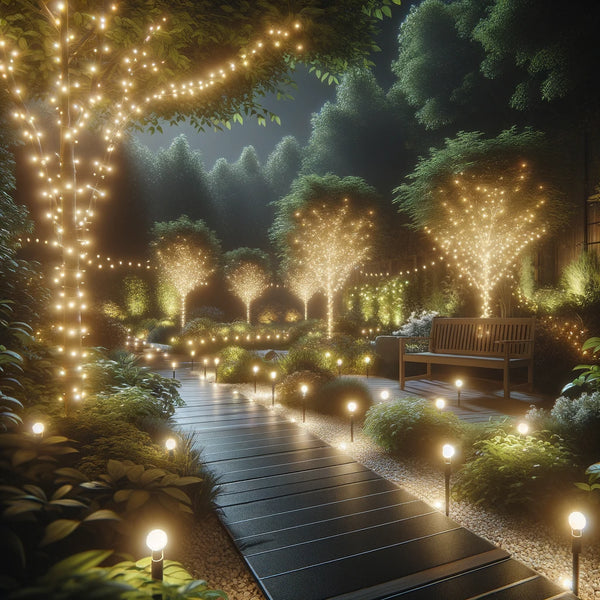 White solar fairy online lights