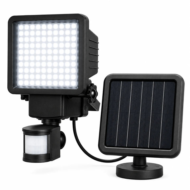 100 SMD LED Solar Security Light with Remote Solar Panel