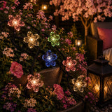 50 Multi-Colour LED Blossom Solar Fairy Lights