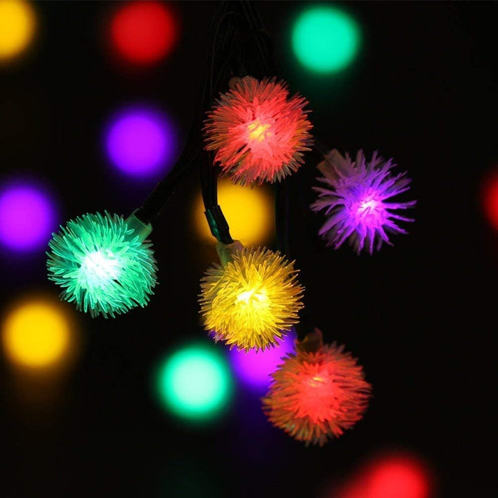 30 Multi-Colour Dandelion Solar Fairy Lights