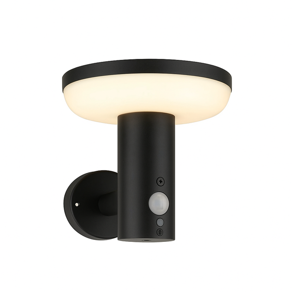 Infiniti Black Solar Wall Light