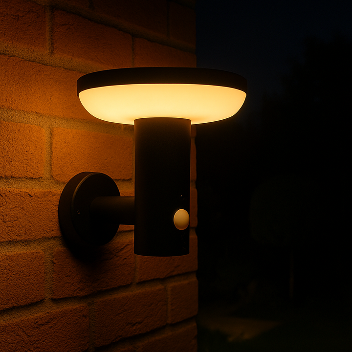Infiniti Black Solar Wall Light