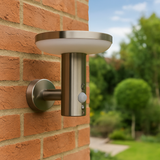 Infiniti Silver Solar Wall Light