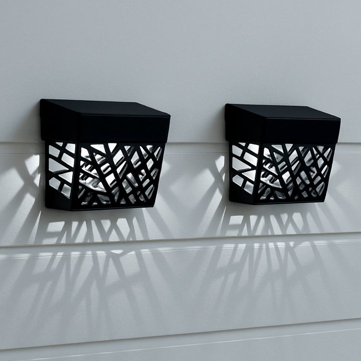 Louis Solar Fence Lights – Set of 4 with Bright White