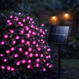 100 Pink LED Solar Fairy Lights