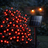 100 Red LED Solar Fairy Lights