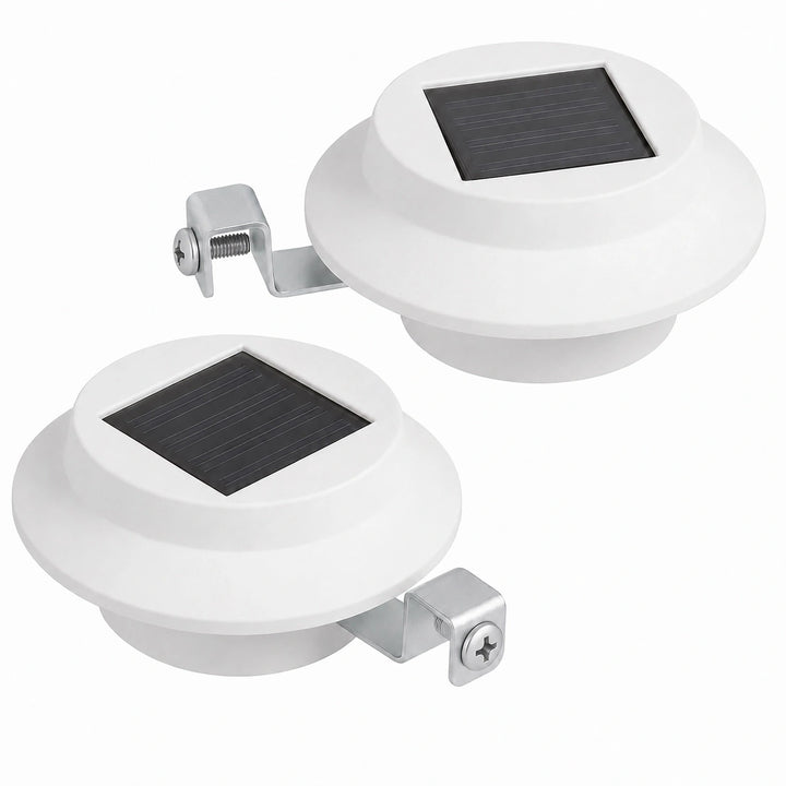 White Solar Gutter Lights (Set of 2)