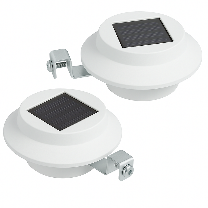 White Solar Gutter Lights (Set of 2)
