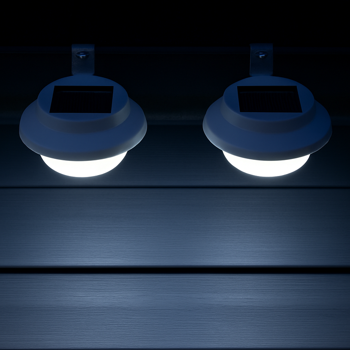 White Solar Gutter Lights (Set of 2)