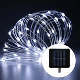 100 Bright White LED Solar Micro String Lights