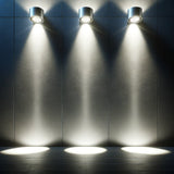 Ring S Silver Solar Wall Light