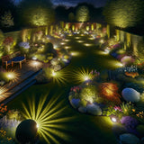 Compact Square Solar Decking Lights (Set of 4)