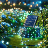 100 Green LED Solar Fairy Lights