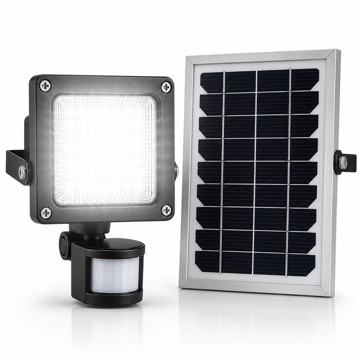 Super Bright LED Solar Security Light with Remote Solar Panel