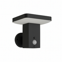 Tabeta Black Solar Wall Light