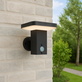 Tabeta Black Solar Wall Light