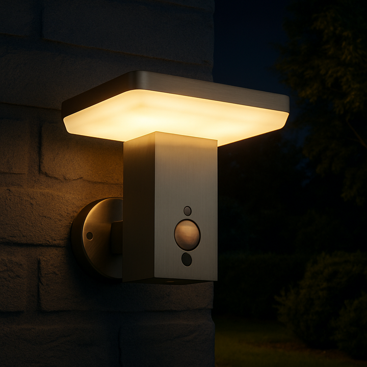 Tabeta Silver Solar Wall Light
