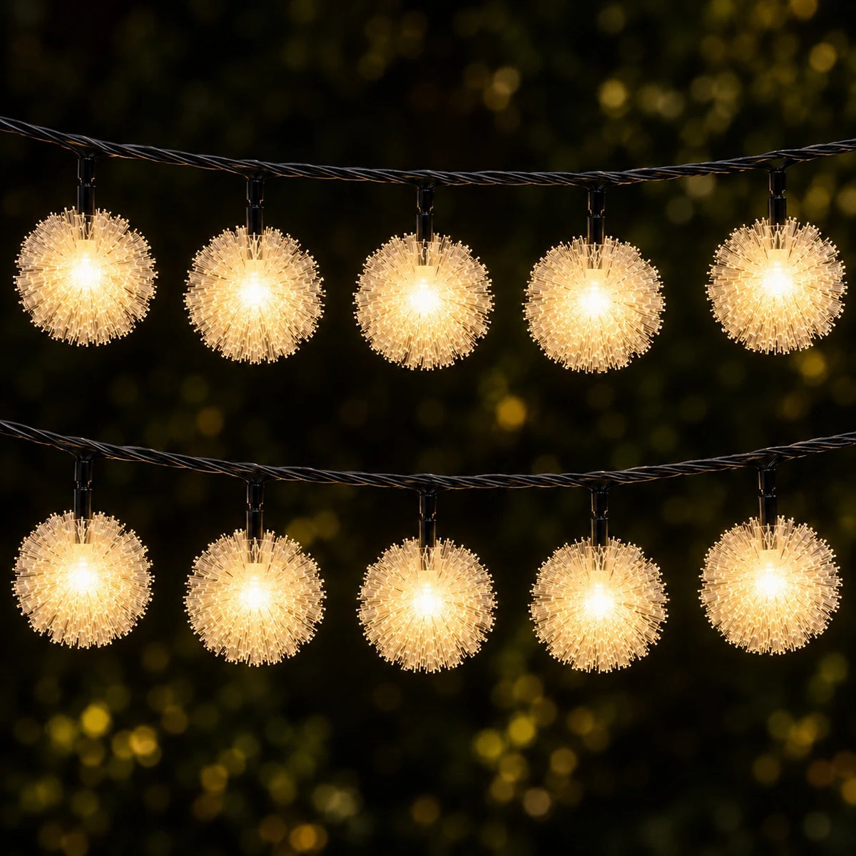 30 Warm White LED Dandelion Solar Fairy Lights | SPV Lights