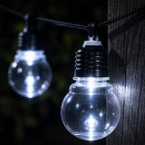 Classic Bright White Solar Festoon Lights – Set of 20