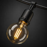 LuminaGlo G40 Warm White Solar Festoon Lights
