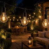 LuminaGlo G40 Warm White Solar Festoon Lights