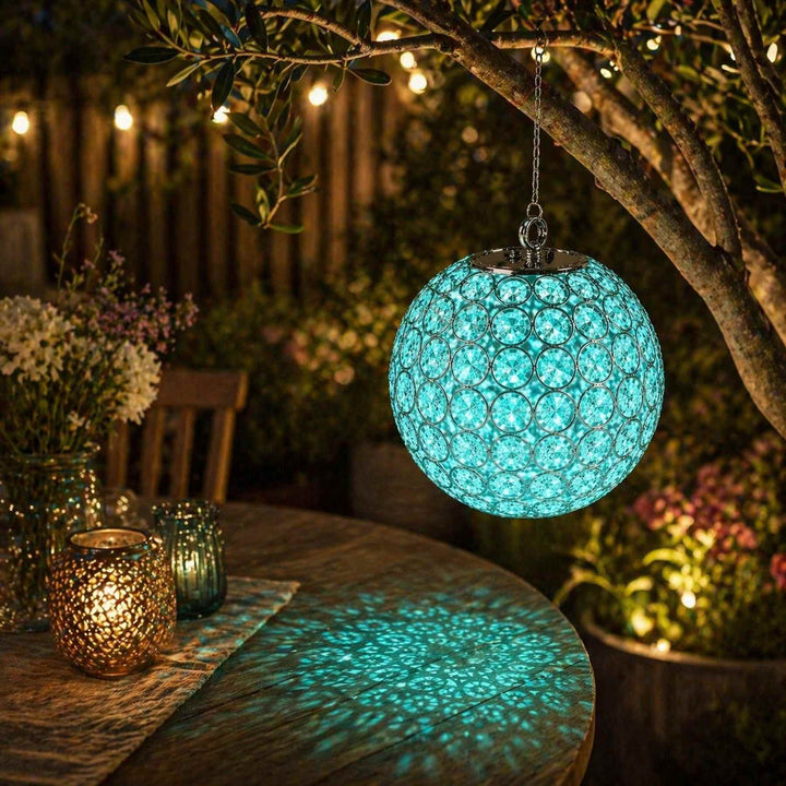 Solar Crystal Ball Light with Colour Changing LED