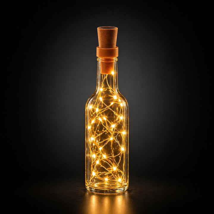 Solar Cork String Lights – Set of 6