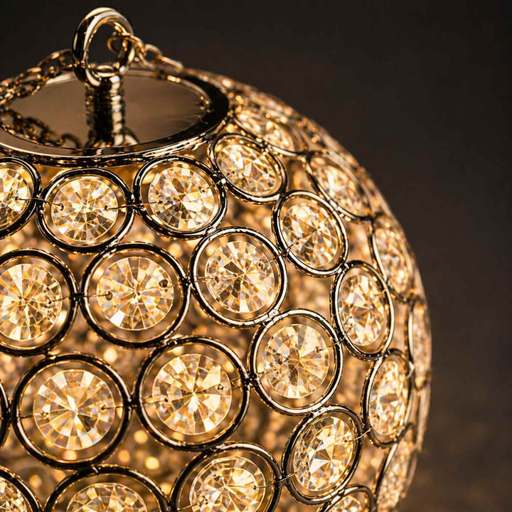 Solar Crystal Ball Light with Warm White LED