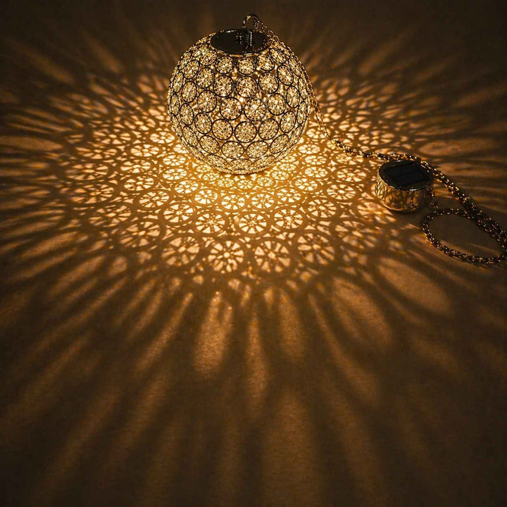 Solar Crystal Ball Light with Warm White LED