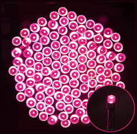 100 Pink LED Solar Fairy Lights