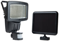 120 LED Solar Security Light (Black) — with separate solar panel - SPV Lights