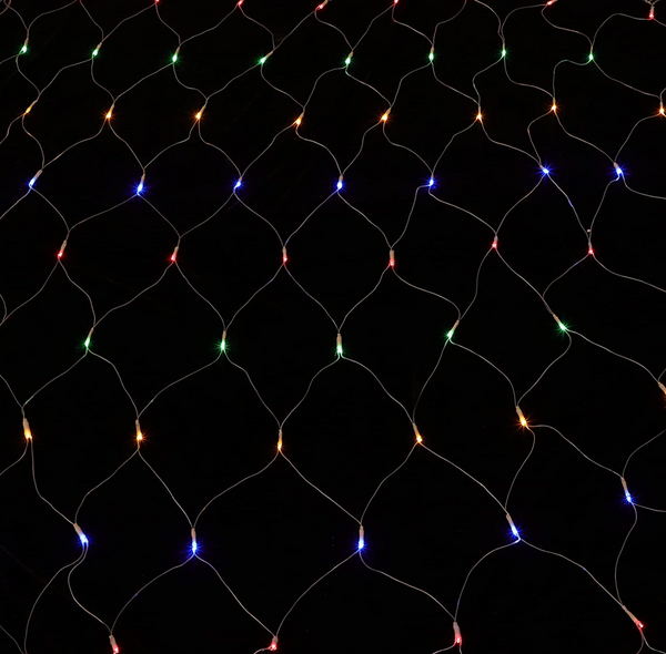 96 Multi-Colour LED Solar Net Lights