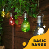 Multi-Colour Solar Bulb Lights (Set of 4) - SPV Lights