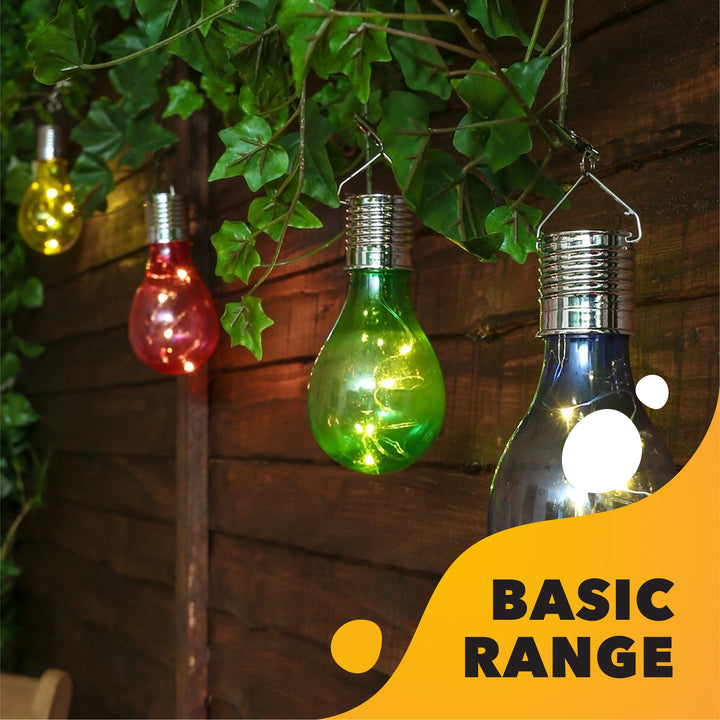 Multi-Colour Solar Bulb Lights (Set of 4) - SPV Lights