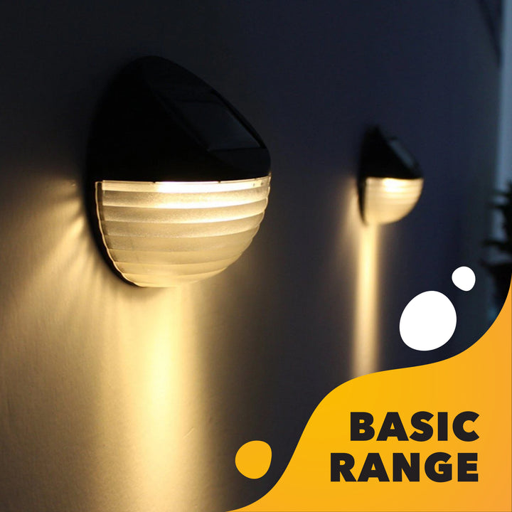 Solar Wall Lights (Set of 4) with Warm White LEDs - SPV Lights