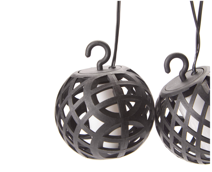 Flame Solar Fairy Lights - 8 Bulbs