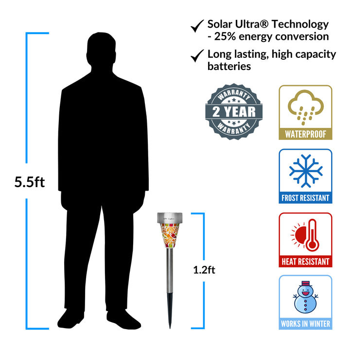 Mosaic Solar Border Lights (Set of 6) - SPV Lights
