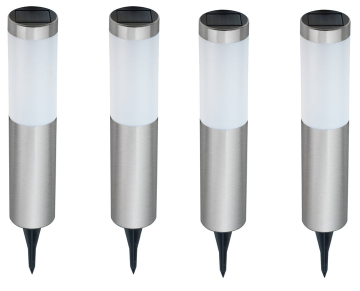 (Set of 4) Oscar Solar Powered Led Post Light Bulb Outdoor Waterproof