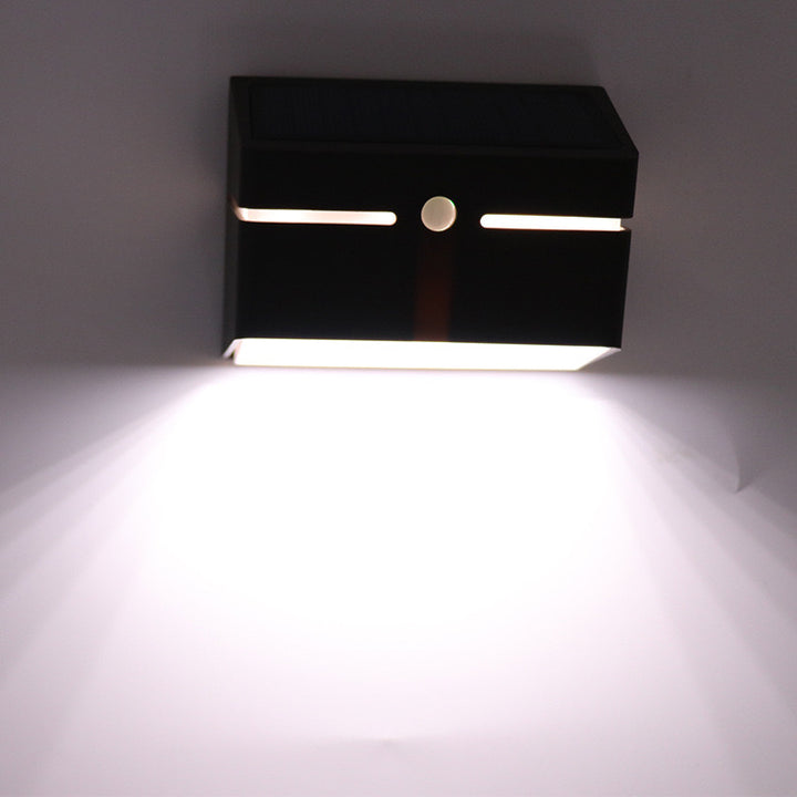 Metallic Solar Wall Light with PIR Sensor - SPV Lights