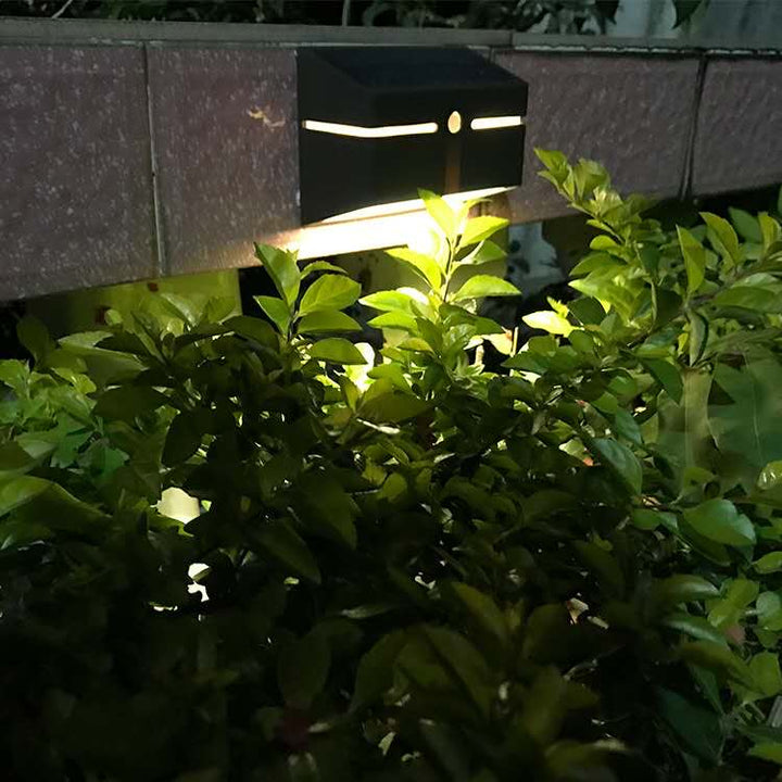Metallic Solar Wall Light with PIR Sensor - SPV Lights
