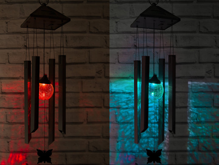 Solar Powered Wind Chimes Lights - Colour Changing LED (Set of 2) - SPV Lights