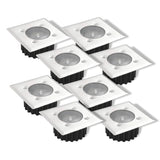 Compact Square Solar Decking Lights (Set of 4)
