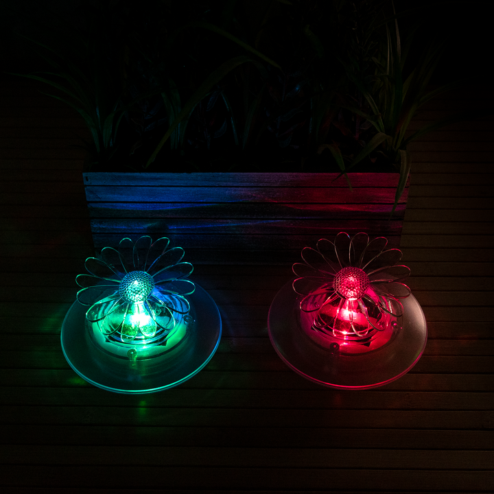 Floating Blossom Solar Lights - Set of 2 with Colour-Changing LED